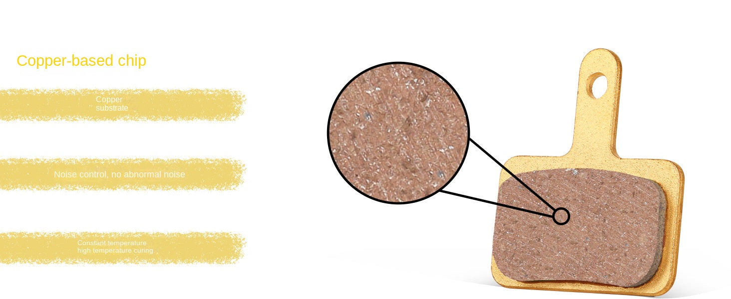 BUCKLOS Mountain Bike Brake Pads Disc Brake MT200 Heat Dissipation Metal Brake Pads Resin Ceramic Brake Pads