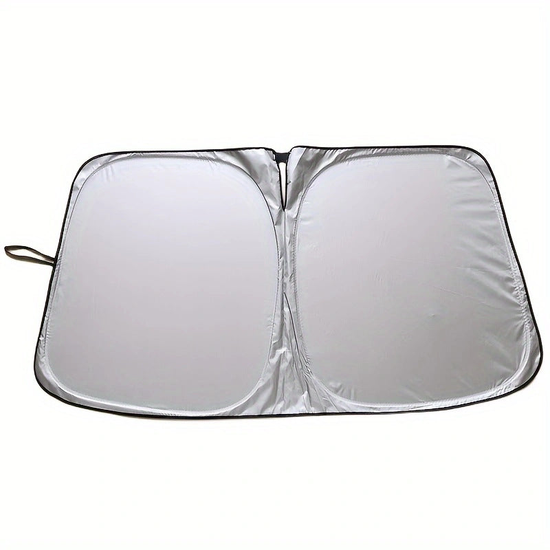 Car Sunshade Front Shield Sun Protection Heat Insulation Cooling Sunshade Umbrella Sunshade Curtain Warm Titanium Silver Full Shade Opening Sunshade Shield
