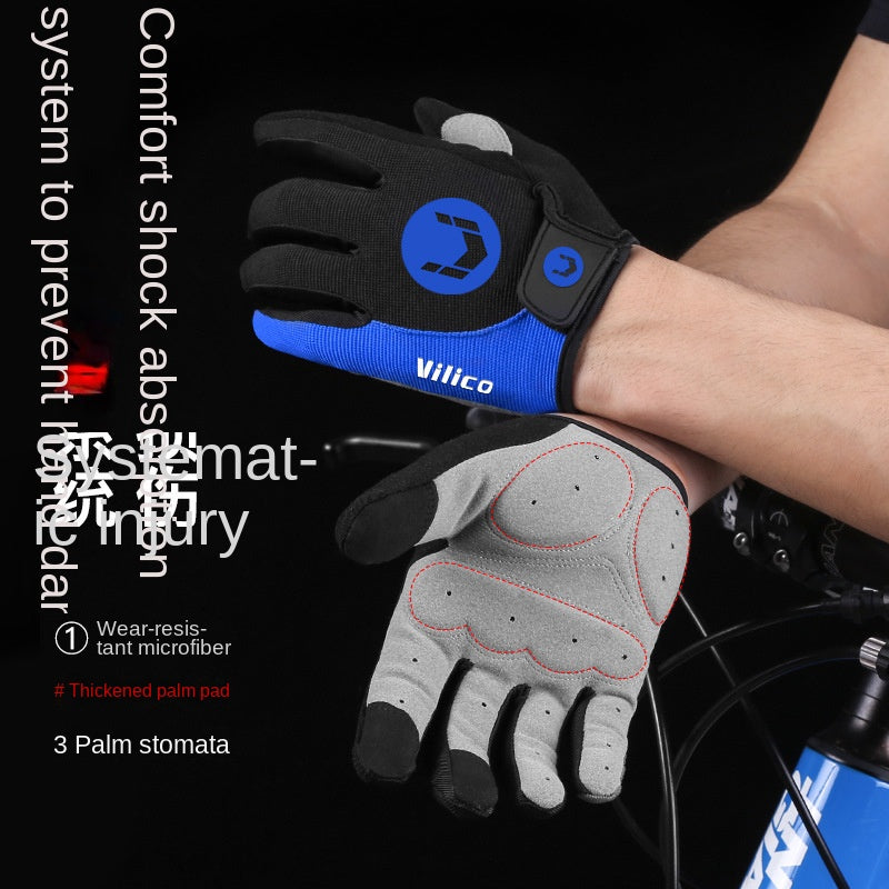 Bicycle Gloves Winter Warm Gloves Road Bike Mountain Bike Anti-Skid Shock Absorption Gloves Outdoor Cycling Gloves