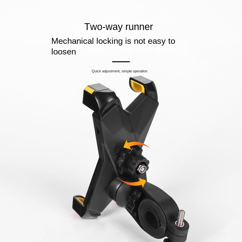 Bicycle Mobile Phone Stand Universal Mountain Bike Mobile Phone Navigation Bracket Cycling Fixture and Fitting (X-Men)