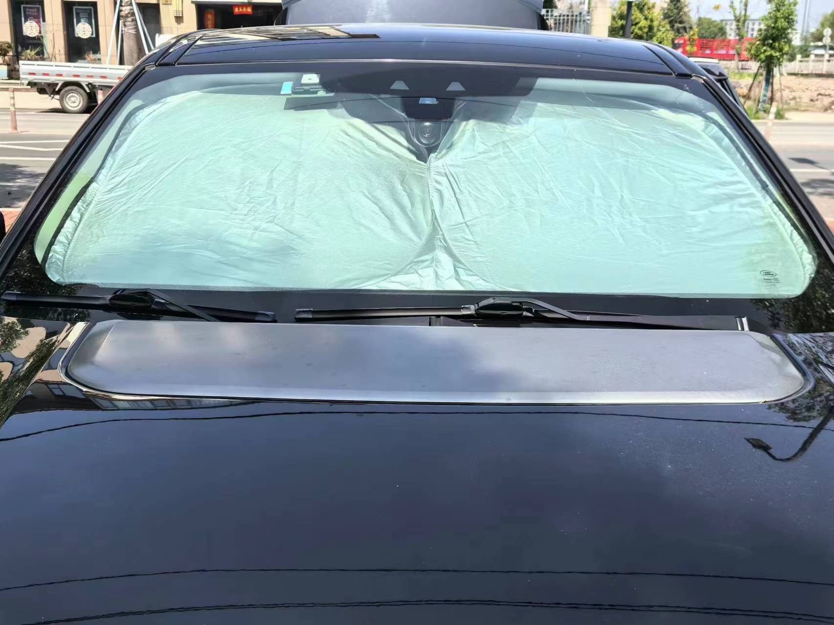 Car Sunshade Front Shield Sun Protection Heat Insulation Cooling Sunshade Umbrella Sunshade Curtain Warm Titanium Silver Full Shade Opening Sunshade Shield