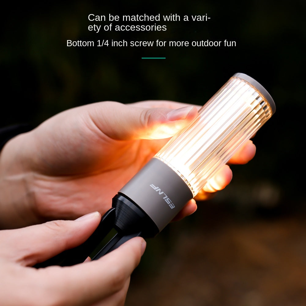 Camping Lantern Three-in-One Multifunctional LED Lamp Campsite Lamp Emergency Hanging Lamp Tent Light USB Charging Portable Camping Lamp