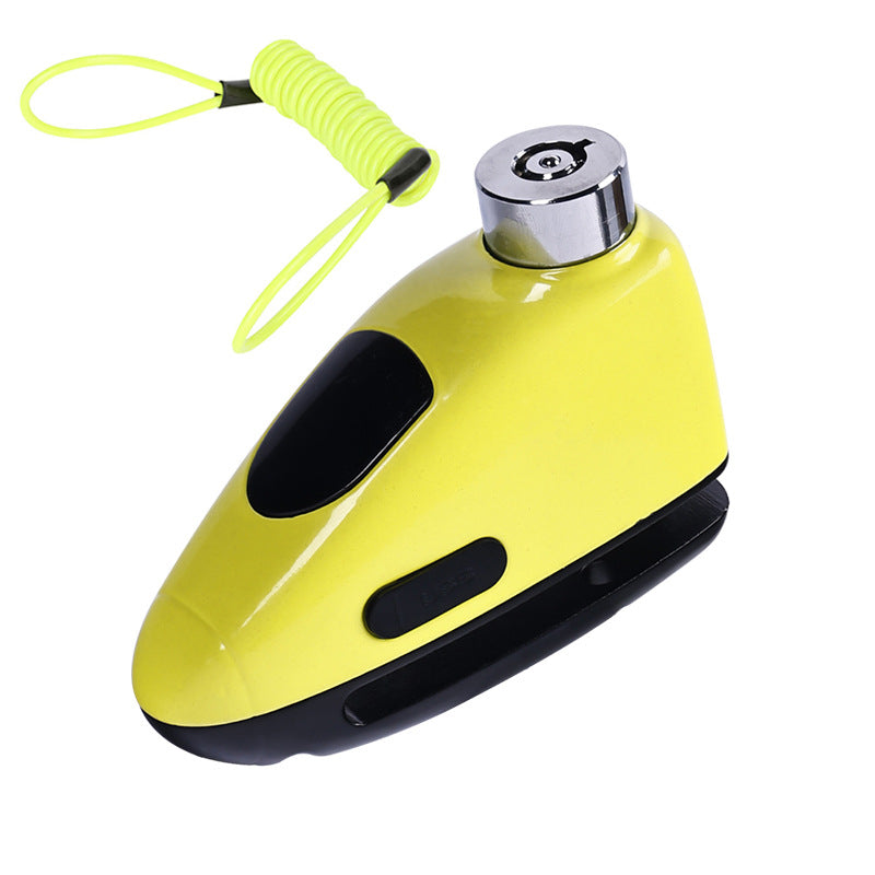 Bicycle Lock Mountain Bike Waterproof USB Charging Alarm Lock Motorcycle Convenient Security Lock Electric Car Disc Brake Lock