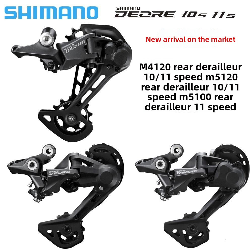 Трансмиссия SHIMANO Deore 10 скоростей, задний переключатель MTB 12 скоростей, модернизированный манетный переключатель M5100, задний переключатель SHIMANO M7100 