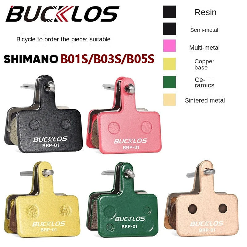 BUCKLOS Mountain Bike Cooling Pads MT200 Ceramic Resin Brake Pads B01S/B03S/B05S