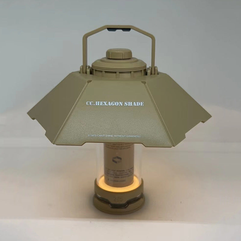 Camping Lantern Lampshade Camp Ambience Light Accessories Tent Camping Lamp Hexagon Reflector Outdoor Lamp Rain Cover