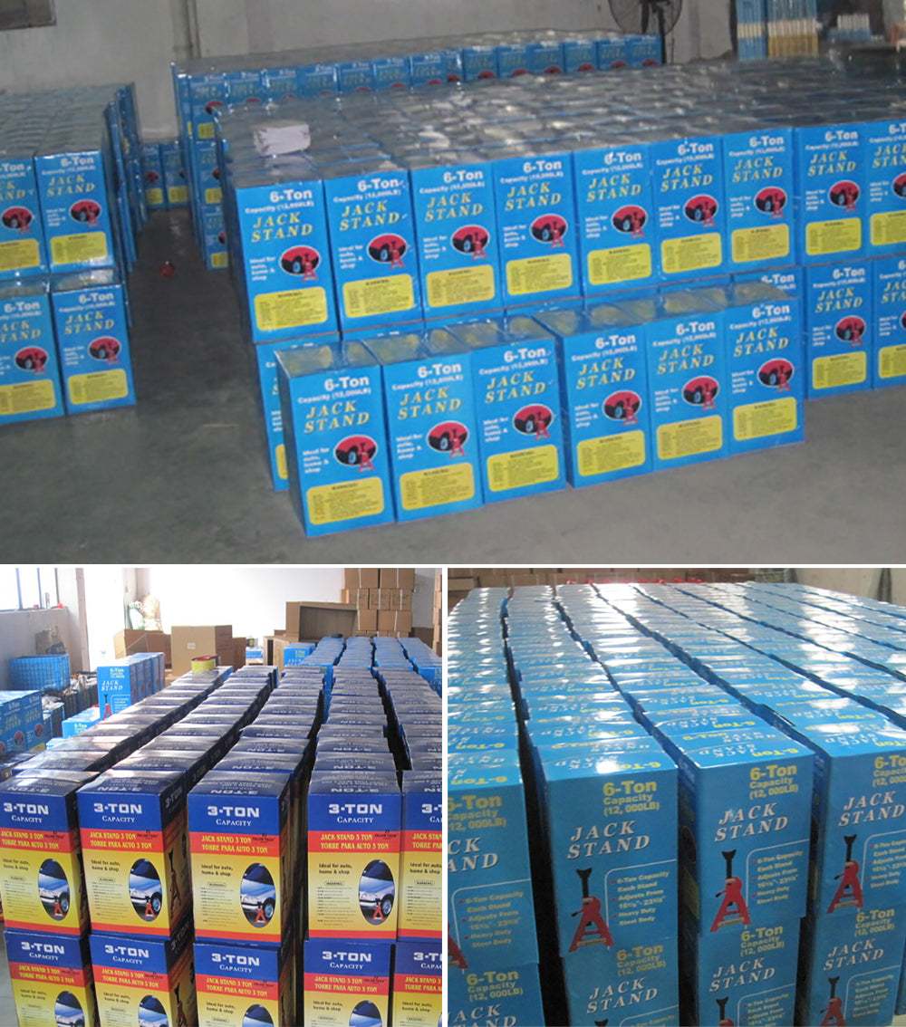 3 Ton Heavy Duty Jack Stands (Pair) - Adjustable Height Safety Tools