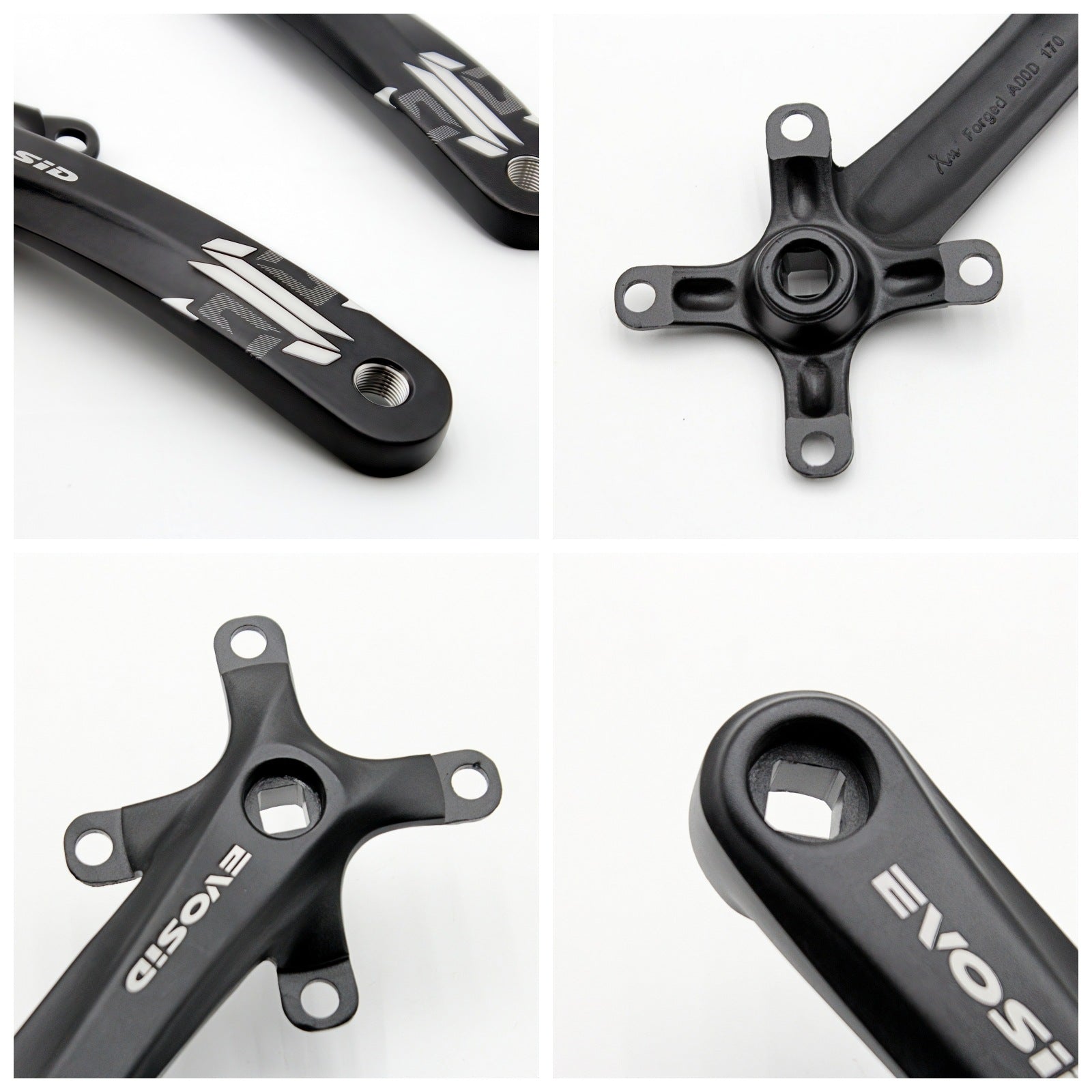 EVOSID Mountain Bike Crankset 104BCD Square Hole Crank 8/9/10/11/12 Speed Modified Single Chainring