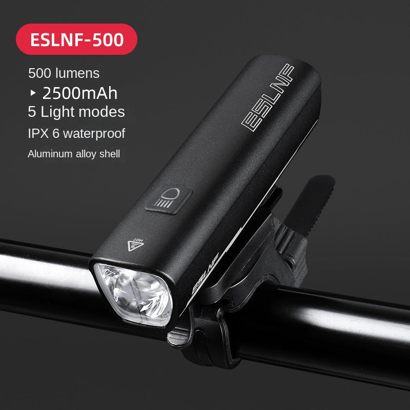 Eslnf Bicycle Light 1000 Lumen Aluminum Alloy Headlight Mountain Highway Vehicle Night Riding Charging Power Torch
