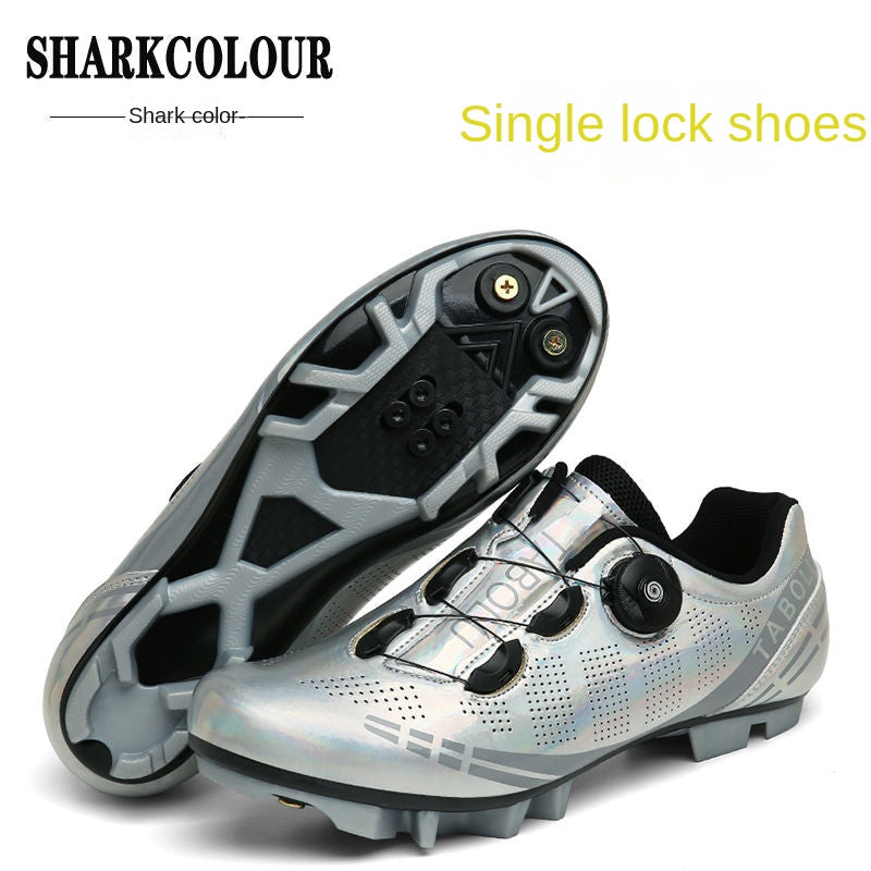 Road Lock Shoes Suit Professional Lock-Free Riding Shoes Men's and Women's Riding Shoes Mountain Lock Shoes Suit Cycling Shoes