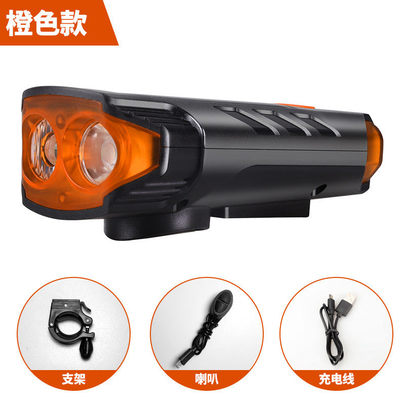 Fy329 Cross-Border Bicycle Light Cycling Fixture USB Solar Light T6 Far and near Light Mountain Bicycle Lights Headlight