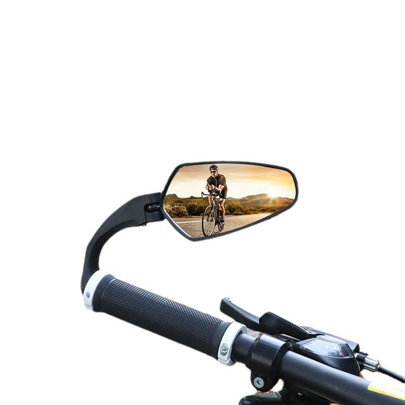 Bicycle Rearview Mirror Adjustable Mountain Foldable Handle Blocking Rearview Mirror Cycling Fixture Bicycle Reflector