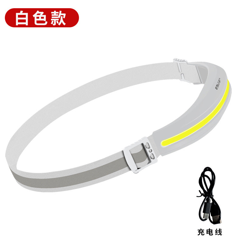 Customized USB Charging Run Light Cob Work Light Outdoor Mountaineering Camping Waterproof Night Running Head-Mounted Floodlight