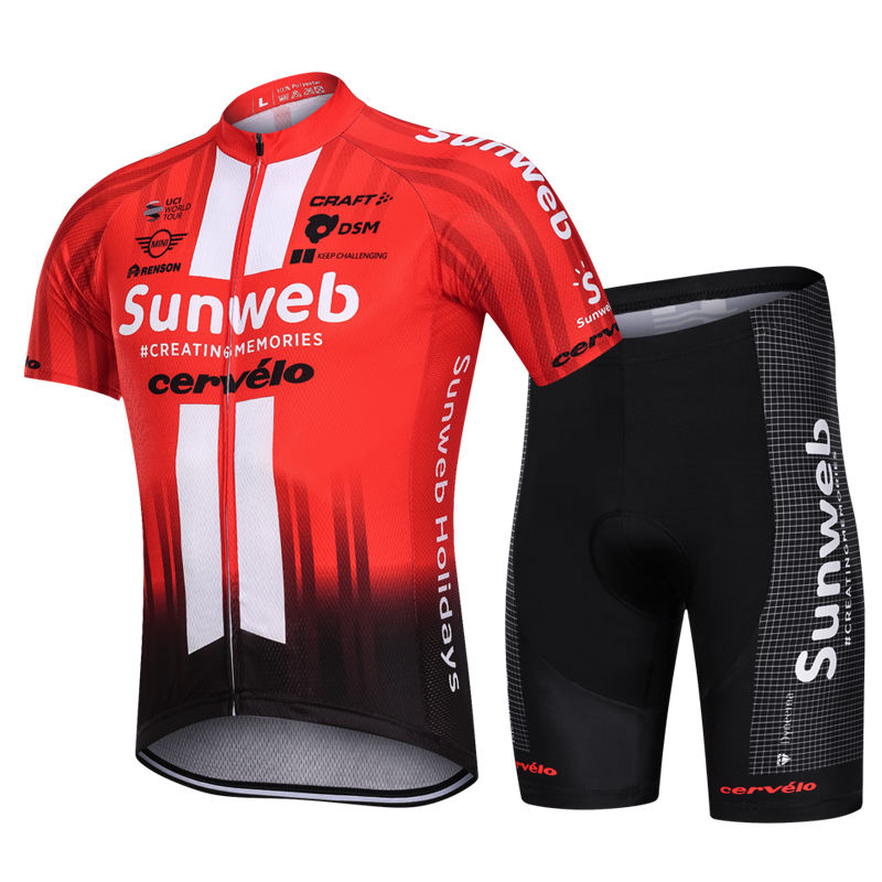 19 New Sky Short-Sleeve Cycling Clothes Suit Men's and Women's Spring and Summer Bicycle Clothes Breathable Quick-Drying Dynamic Bicycle Clothing