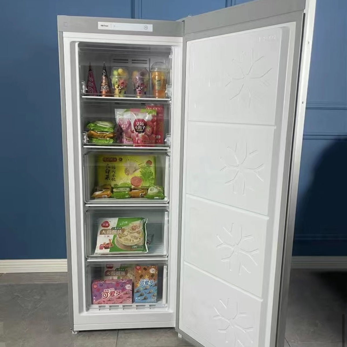 Cooling Frost-Free Freezer Chest Freezer Vertical Full Freezer Drawer Type Layered No Odor Transfer Tea Breast Milk Ice Cream Joint Warranty