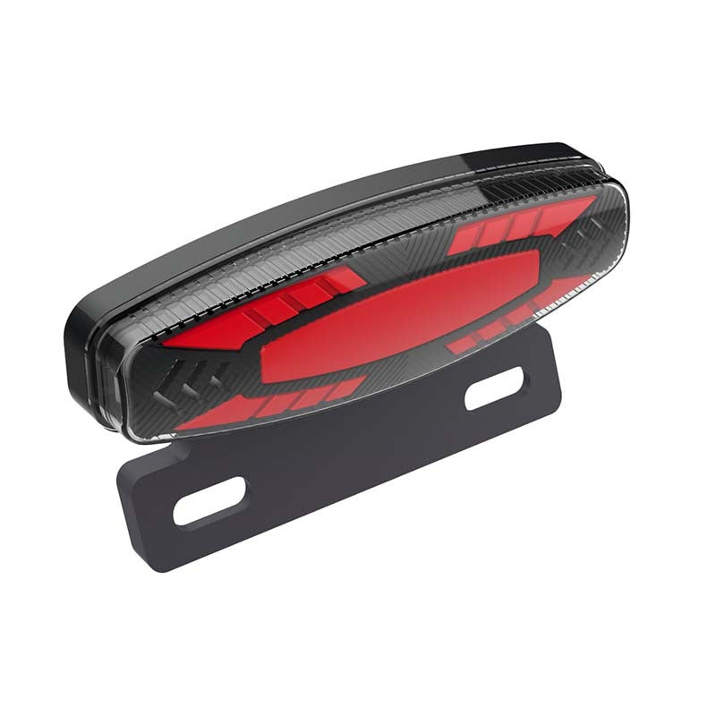 New Safety Night Riding LED High Brightness Electric Bike Brake Rear Light Waterproof Racing Steering Electric Bike Tail Light