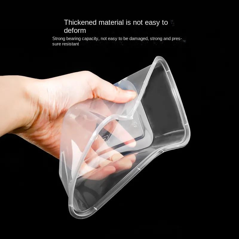Disposable rectangular lunch box transparent tape cover thickened plastic take away fast food lunch box bento bowl