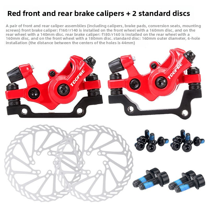 Mountain Bike Disc Brake Kit Brake Accessories Electric Bike Disc Brake Set Modified Bicycle Universal Brake Caliper