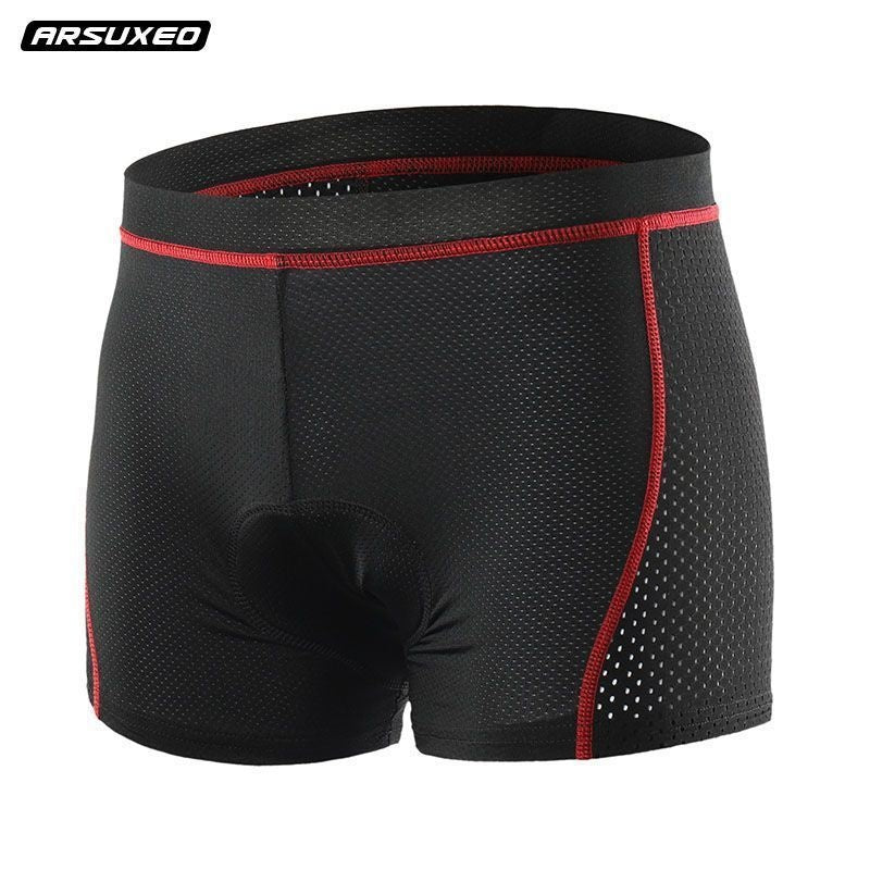 Bicycle Biker Underwear Unisex Thickened Silicone Mountain Cycling Pants Quick-Dry Pants Road Bike Shorts Four Seasons Universal