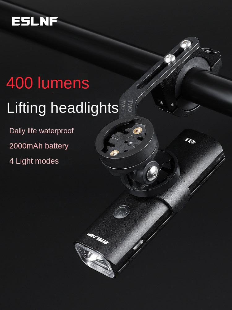 Eslnf Bicycle Headlight Mountain Bike Waterproof Quick Release Hoisting Lamp Road Bike Outdoor Cycling Fixture and Fitting