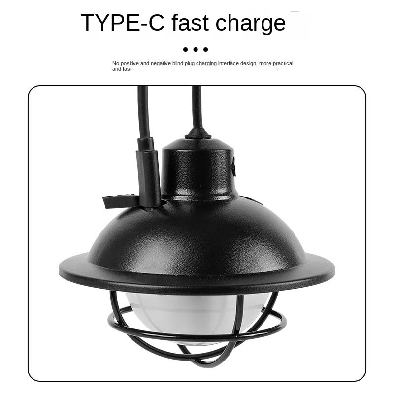 Eslnf Camping Lantern Waterproof Long Endurance Camp Ambience Light Camping Light TYPE-C Fast Charge Outdoor Light