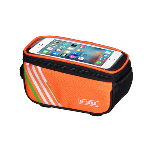 B- Soul Bicycle Bag Mountain Bike Mobile Phone Bag Official Bag Road Bike Front Beam Bag Cycling Fixture