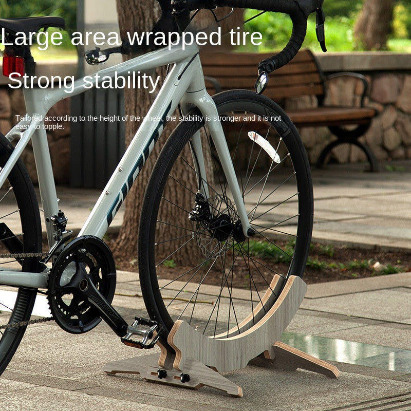 Bicycle Wooden Parking Rack Removable Road Bike Indoor Display Stand Adjustable Mountain Bike Parking Bracket