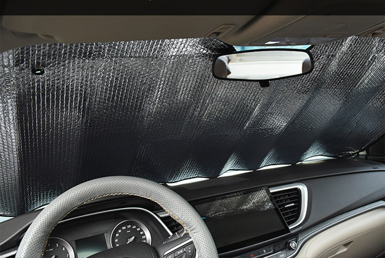 Car Sunshade Bubble Aluminum Foil Front Bumper Summer Sun Protection Heat Insulation Windshield Sunshade Manufacturer