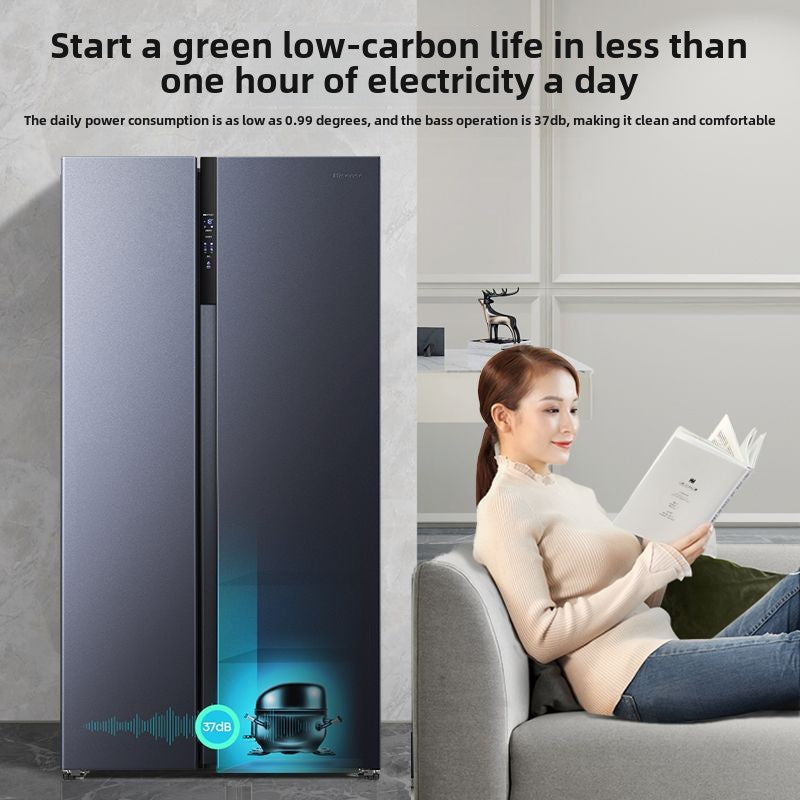 Hisense 550L Side-by-Side Large Capacity Frost-Free Inverter Energy-Saving Antibacterial Refrigerator