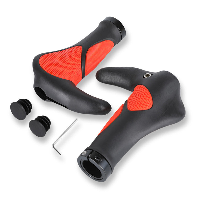 Self-Propelled Steering Wheel Cover Ox Horn Mountain Bike Handle Dead Fly Vice Handle Lock Steering Wheel Cover Rubber Riding Grip Cover