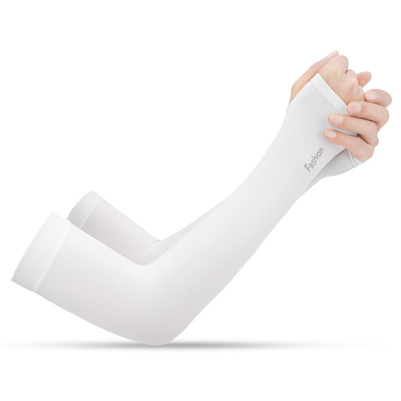 Summer Viscose Fiber Sun-Protection Oversleeves Men's and Women's Outdoor Driving UV-Proof Arm Guard Sun-Proof Thin Breathable Ice Sleeve Wholesale