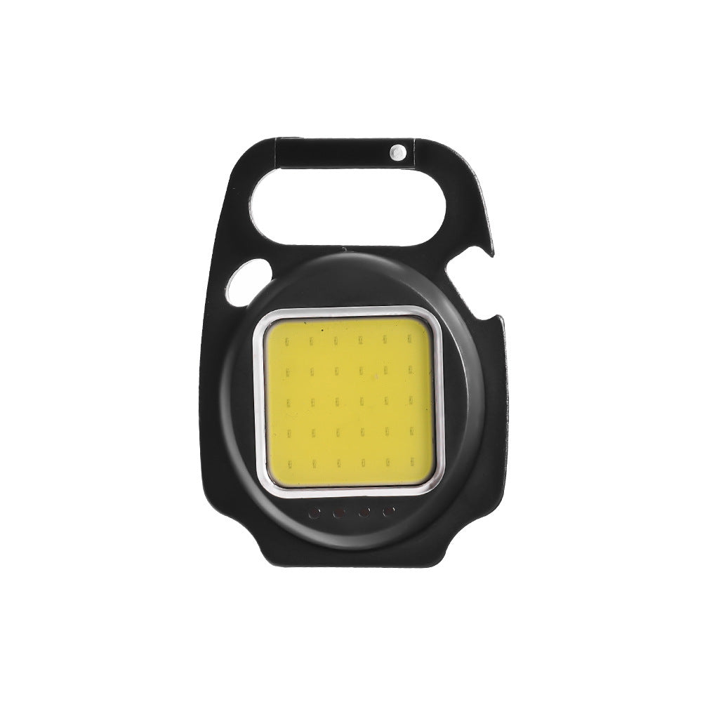 Multifunctional Portable Usb Mini Keychain Light Highlight Cob Work Light Campsite Lamp Emergency Outdoor Camping Lantern