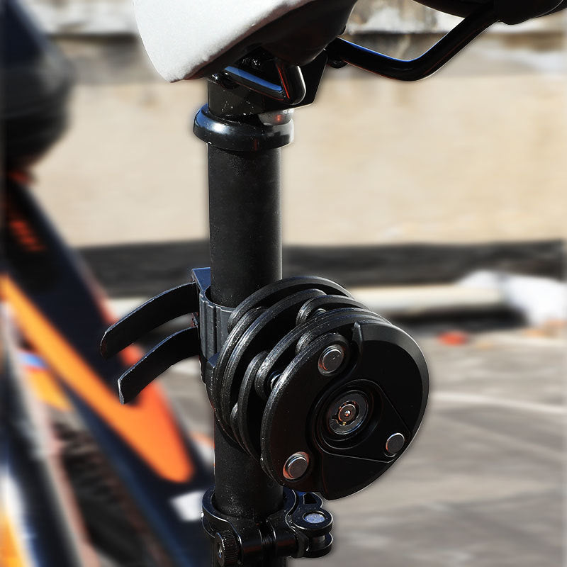Bicycle Electromobile Lock Fixed Folding Anti-Theft Chain Hamburger Lock Mountain Bicycle Fixture