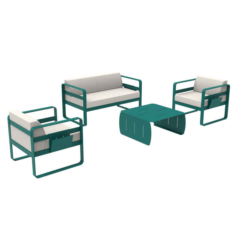 Outdoor Sofa High-End Aluminum Alloy Villa Balcony Courtyard Garden Homestay Hotel Nordic Outdoor Leisure Sofa Chair