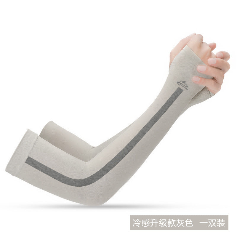 Summer Viscose Fiber Sun-Protection Oversleeves Men's and Women's Outdoor Driving UV-Proof Arm Guard Sun-Proof Thin Breathable Ice Sleeve Wholesale