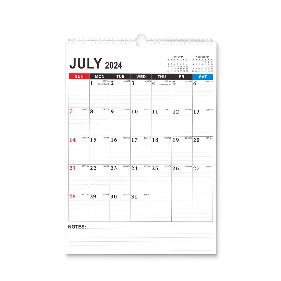 2025 English Wall Calendar in Stock European and American Style Holiday English Version Wall Calendar Desk Calendar Design Printing