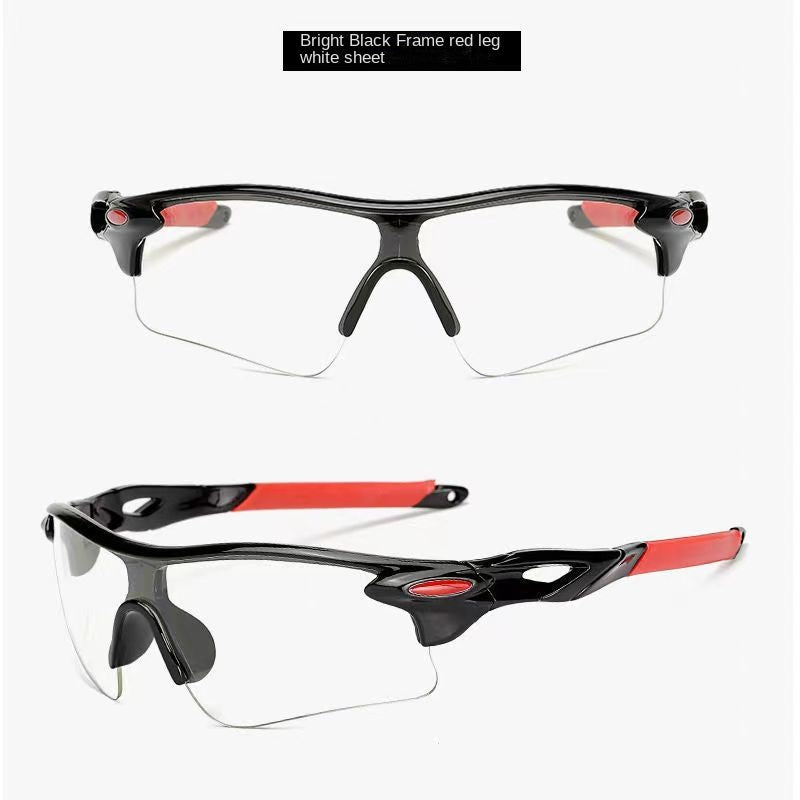 Outdoor Running Sunglasses Men and Women Equipment Mountain Bike Sports Glasses for Riding Night Anti-High Beam Windproof Eye Protection