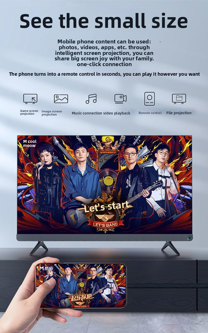 2025 Top New Original Imported Frameless 100inch TV 85/65/75/55 HD Voice Full Screen