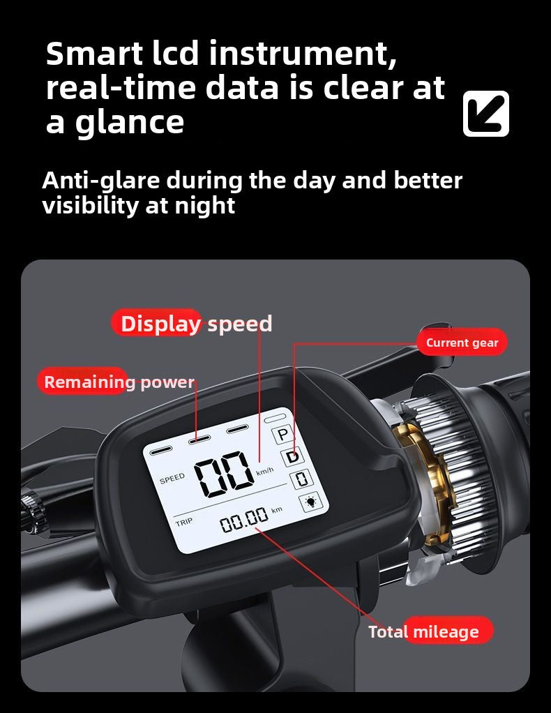 German TUDE Electric Bicycle Small Electric Bike Foldable Portable Commuter New National Standard Power-Assisted Battery Bike