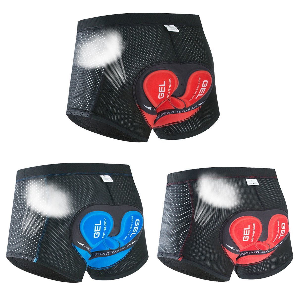 Bicycle Cycling Underwear Men's Thickened Silicone Mountain Cycling Pants Quick-Drying Road Bike Shorts Four Seasons Bicycle Equipment