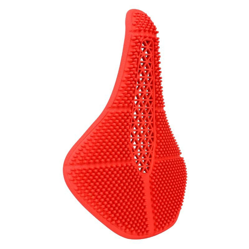 Bike Saddle Road Bike Breathable Shock Absorption Silicone Seat Cushion Outdoor Mountain Bike Riding Saddle Accessories