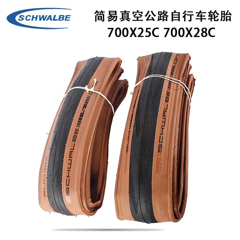 Schwalbe One Road Bike 700x25C 28C Vacuum Folding Puncture-Resistant Bronze Tire