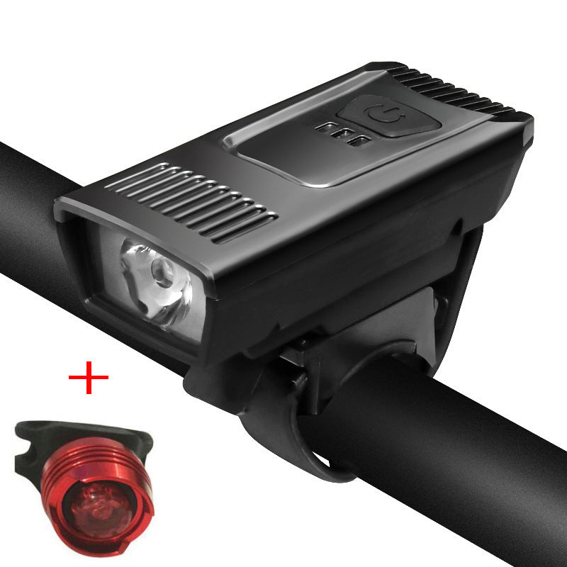 Bicycle Headlight Headlight Cycling Fixture Cycling Mountain Bike USB Rechargeable Lighting Headlight Cycling Headlight
