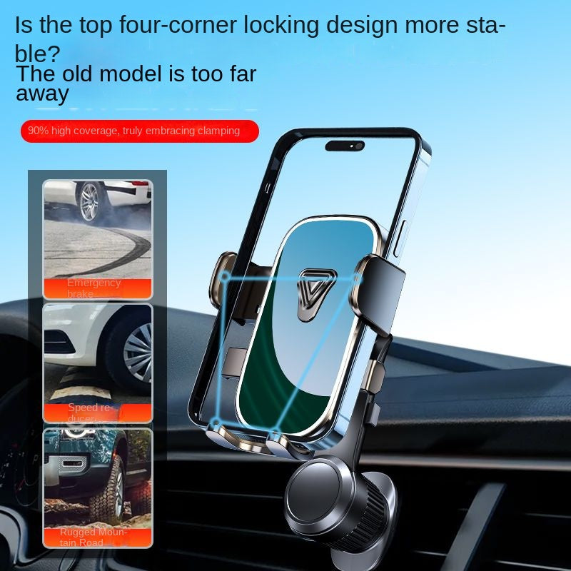 2024 New Car Phone Holder Car Navigation Air Outlet Universal Gravity Phone Mount