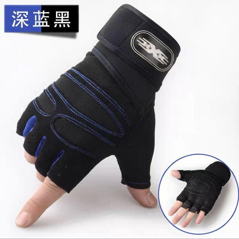 Half Finger Gloves Men and Women Riding Sports Fitness Summer Open Finger Outdoor Mountaineering Cycling Breathable, Non-Slip, Wear-Resistant Gloves