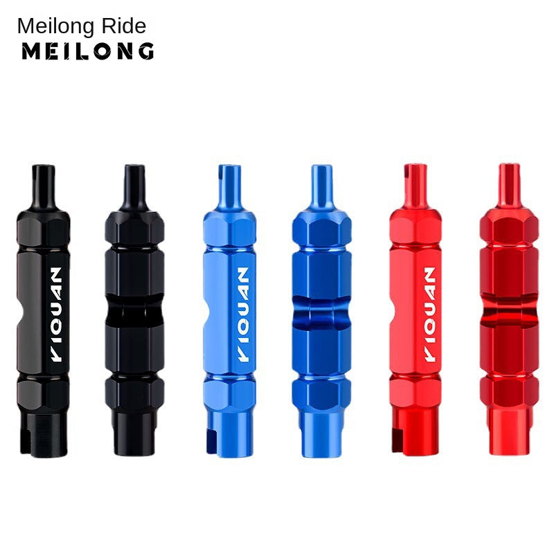 Bicycle Multifunctional American Valve Core Tool French Valve Tire Valve Extension Rod Wrench for Dismantling