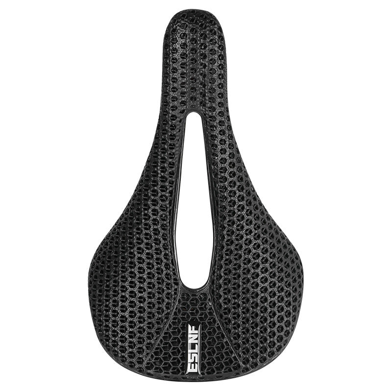 Eslnf Bike Saddle Road Bike 3D Printing Seat Cushion Mountain Bike Carbon Fiber Hollow Seat Rail Riding Saddle