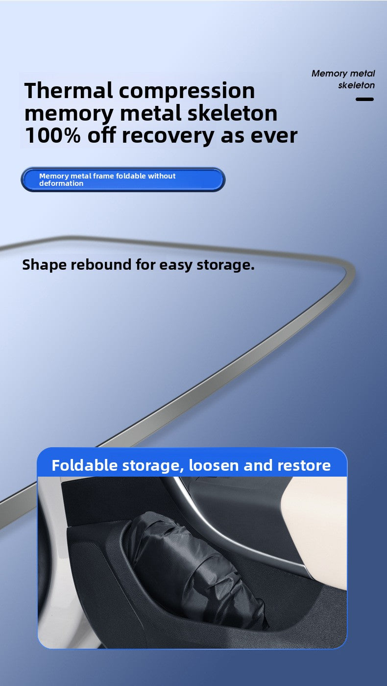 New Car Sunshade Sun Protection Heat Insulation Sunshade Sunshade Curtain Cover Car Interior Front Glass Panel Cover Sunshade Board Supplies