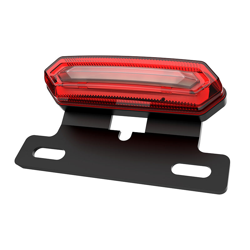 Night Running Red Blue Flashing Electric Bike Tail Light Waterproof Driving Assistance Battery Bicycle LED Brake Warning Tail Light