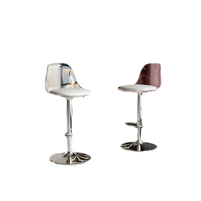 Bar Stool Light Luxury Acrylic Transparent Bar Chair Adjustable Rotating Home High Stool Company Front Desk Bar Chair